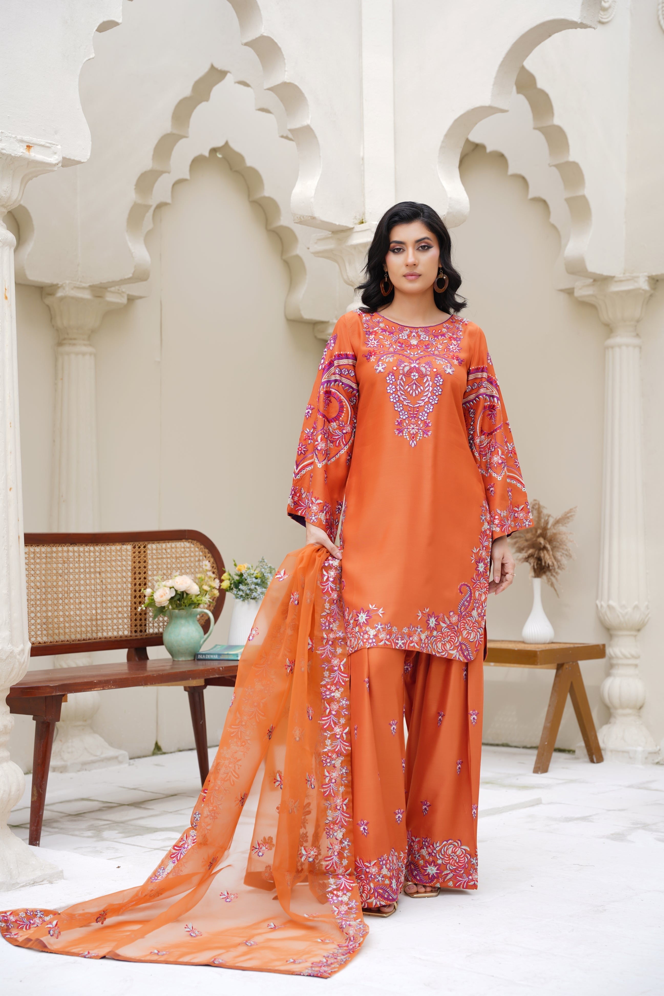 Zaria — 3Pc Embroidered Suit | best 3pc embroidered suit 2025