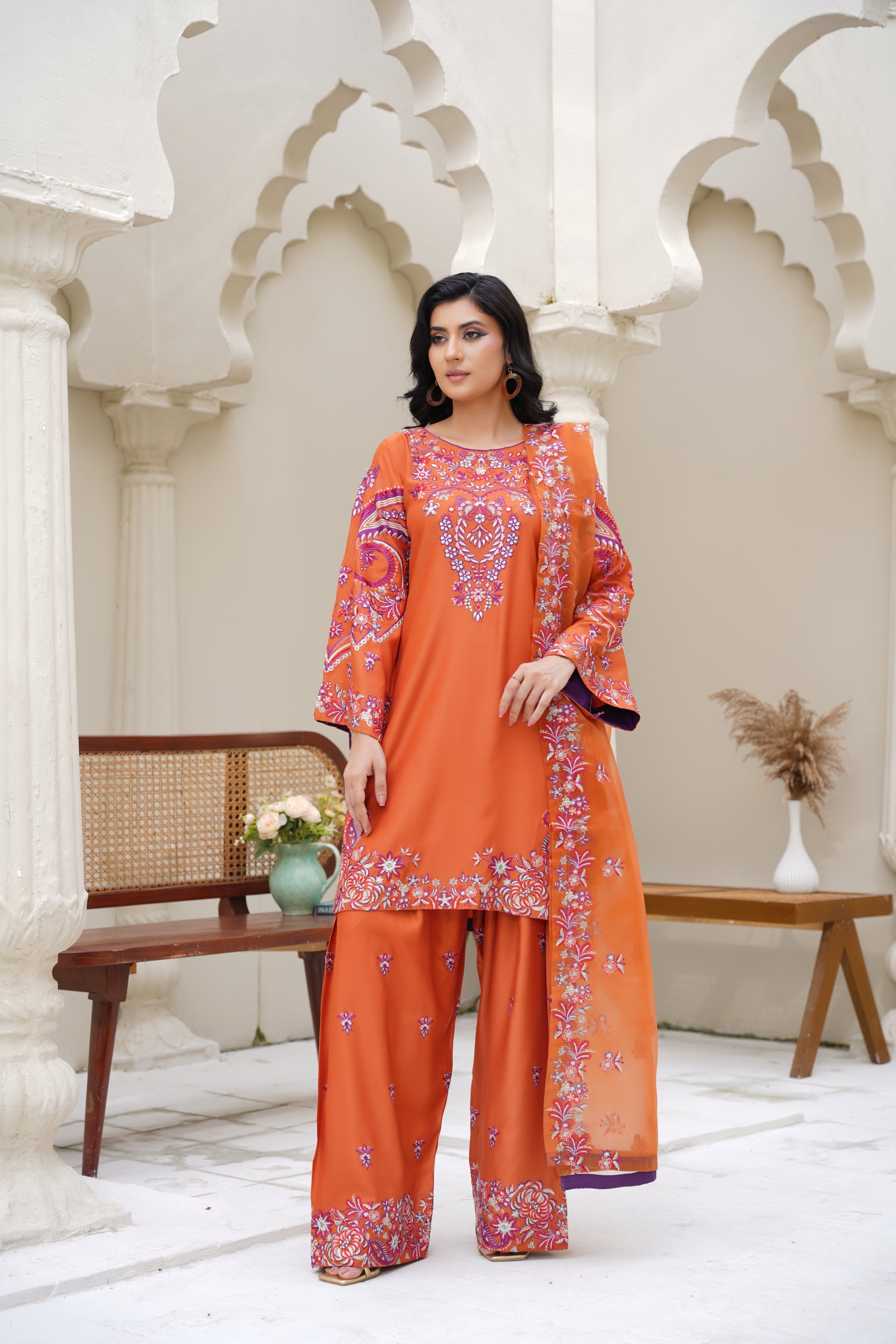 Zaria — 3Pc Embroidered Suit | best 3pc embroidered suit 2025