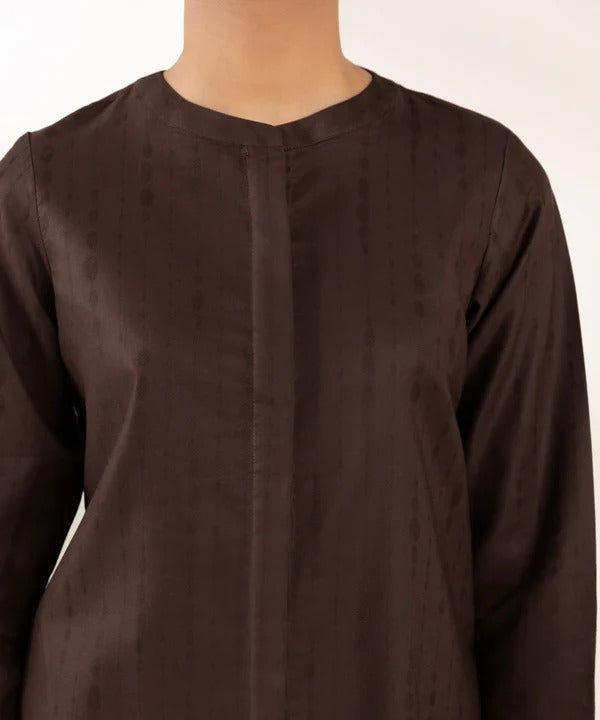 Slate Grey Embroidered 2-Piece Kameez Shalwar Set