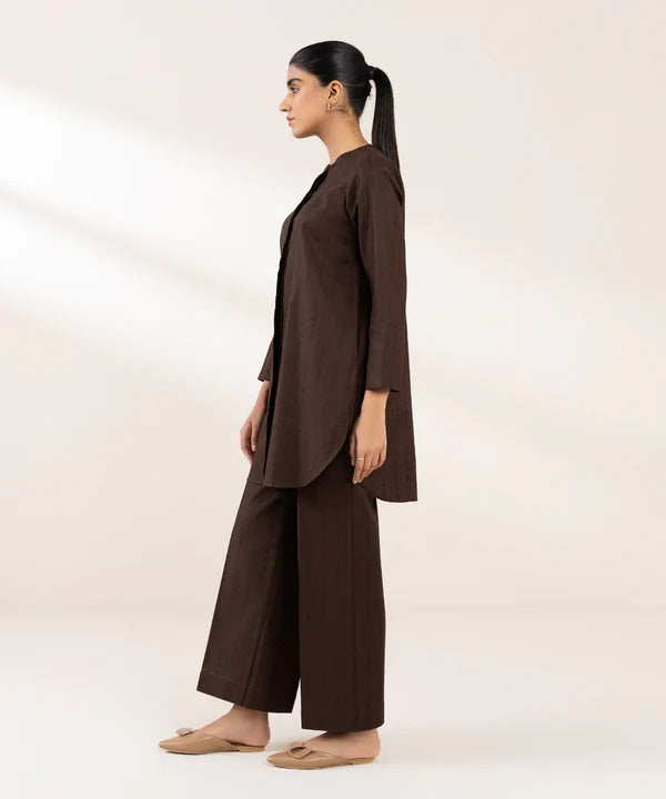 Slate Grey Embroidered 2-Piece Kameez Shalwar Set