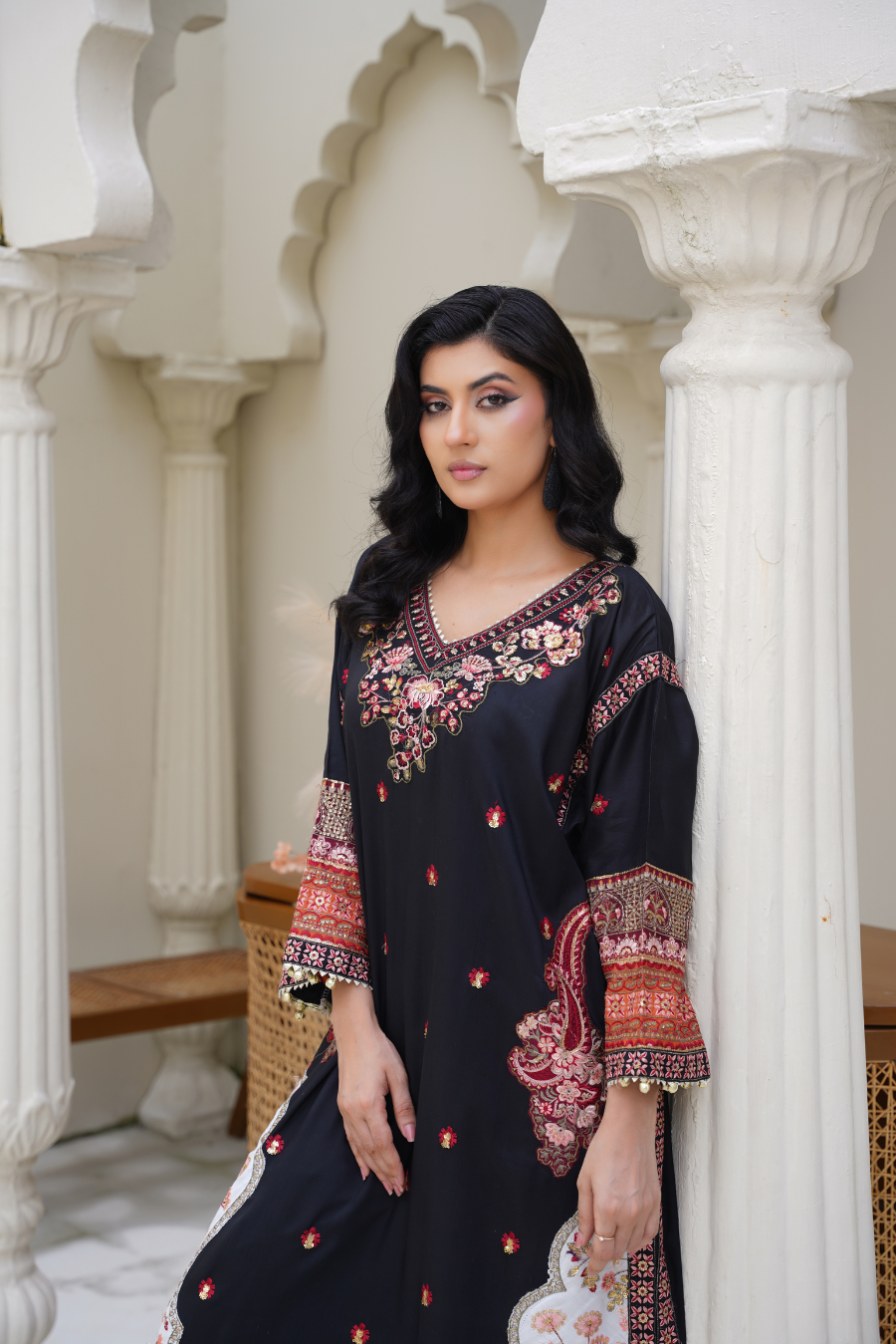 Zareen – Black Viscose 2Pc Suit | Ready to Wear